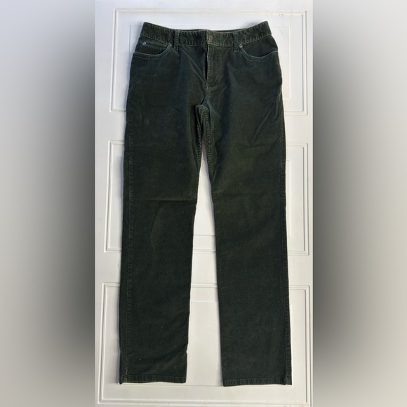 J. Jill Pants - J. Jill Women’s Sz 6 Stretch Below Waist Dark Green Corduroy Trousers